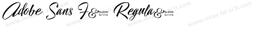 Adobe Sans F2 Regula字体转换